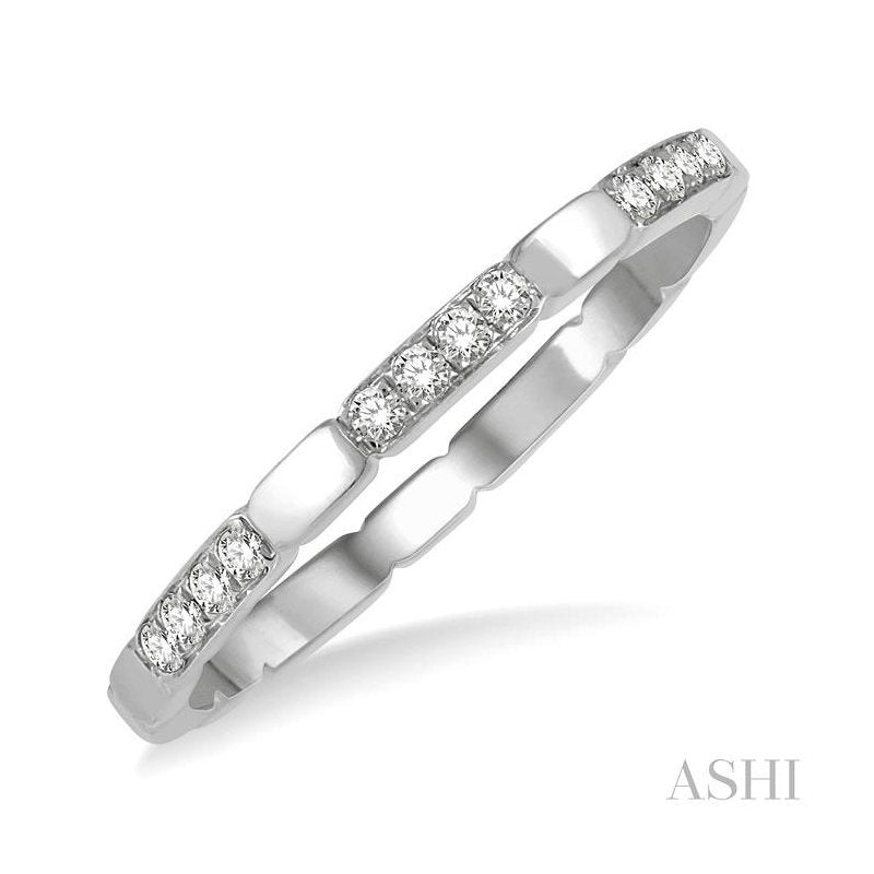 ASHI Stackable Diamond Wedding Band 34078PPFGWG