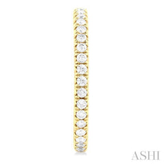 ASHI Pave Set Inside-Out Diamond Half Hoop Earrings 630D1PPFGERYG