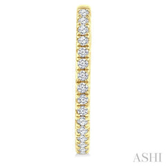 ASHI Pave Set Inside-Out Diamond Half Hoop Earrings 630D2PPFGERYG