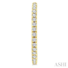 ASHI Pave Set Inside-Out Diamond Half Hoop Earrings 630D5PPFGERYG
