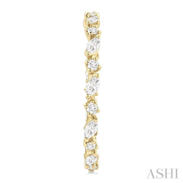 ASHI Diamond Fashion Hoop Earrings 630G0PPFGERYG-1.15