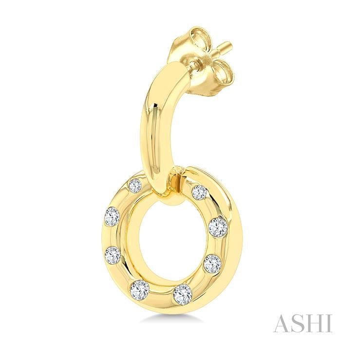 ASHI Circle Diamond Fashion Earrings 630J8PPTGERYG