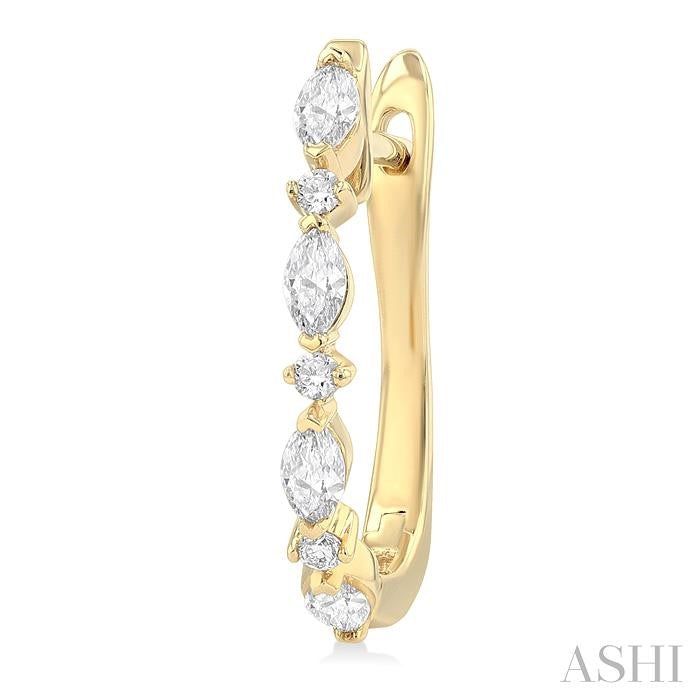 ASHI Diamond Fashion Hoop Earrings 631E3PPFGERYG