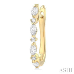 ASHI Diamond Fashion Hoop Earrings 631E3PPFGERYG