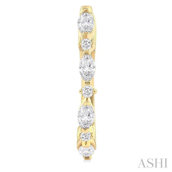 ASHI Diamond Fashion Hoop Earrings 631E3PPFGERYG