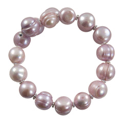 Parkplace Pearls Sterling Silver Freshwater Pearl Bracelet 632219/LAV