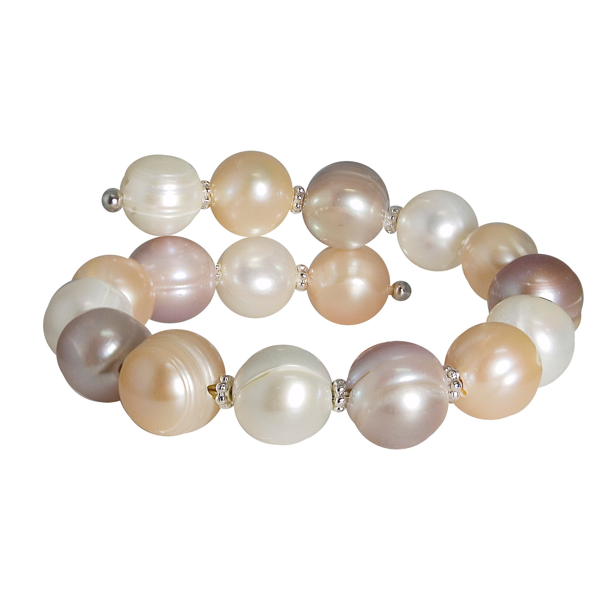 Parkplace Pearls Sterling Silver Freshwater Pearl Bracelet 632219/MULTI