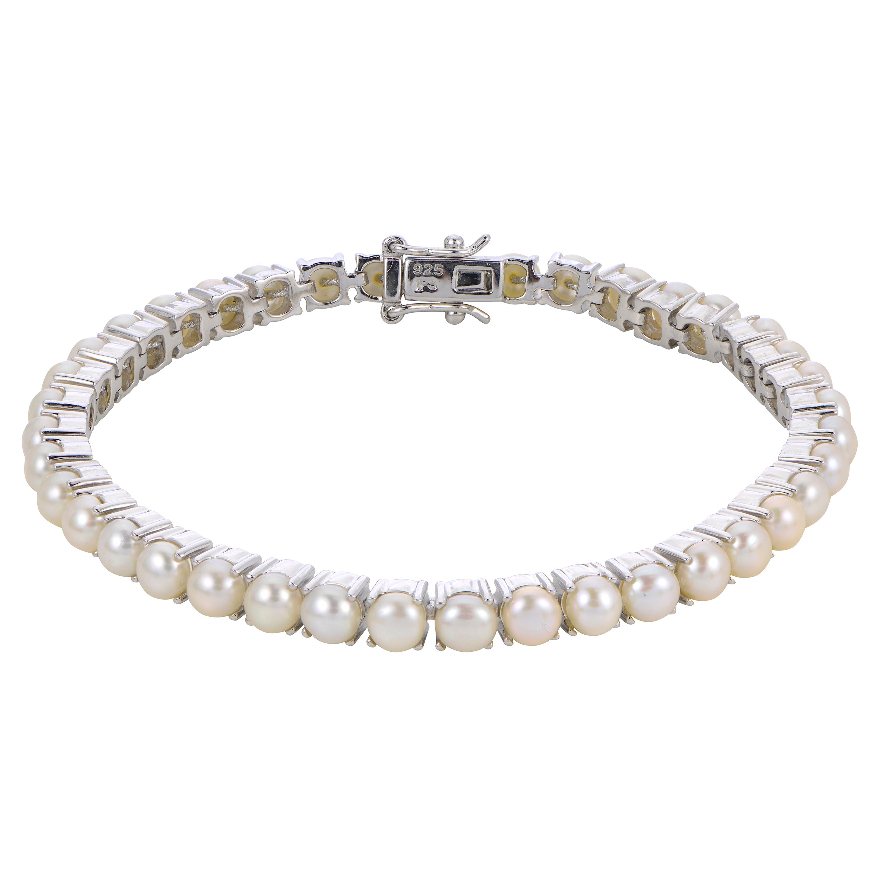 Parkplace Pearls Sterling Silver Freshwater Pearl Bracelet 632235/FW