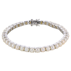 Parkplace Pearls Sterling Silver Freshwater Pearl Bracelet 632235/FW
