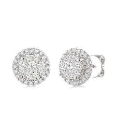 Parkplace Jewelers Round Shape Halo Lovebright Essential Diamond Earrings 94913PPFVERWG