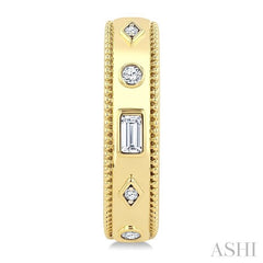 ASHI Mixed Shape Bezel Set Diamond Huggie Earrings 632A8PPFGERYG
