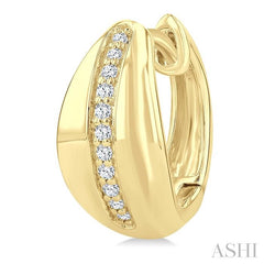 ASHI Bold Diamond Fashion Hoop Earrings 632J8PPTGERYG