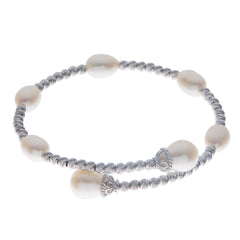 Parkplace Pearls Sterling Silver Freshwater Pearl Bracelet 634054/FW-RH