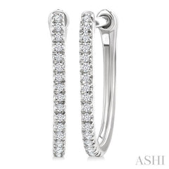 ASHI Diamond Hoop Earrings 635E8PPTSERWG