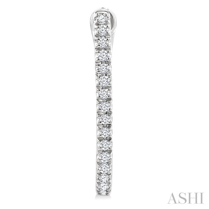 ASHI Diamond Hoop Earrings 635E8PPTSERWG
