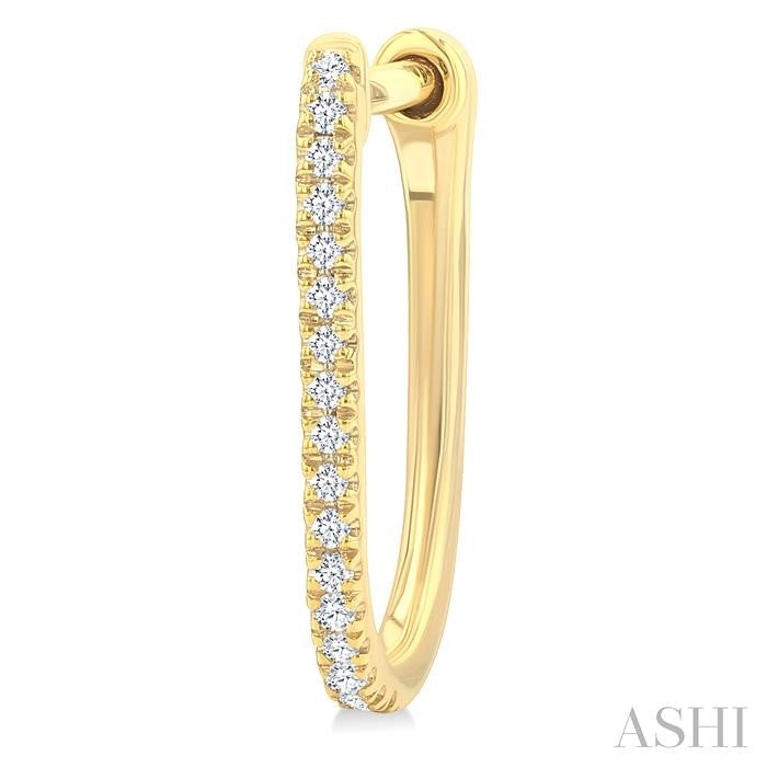 ASHI Diamond Hoop Earrings 635E8PPTSERYG