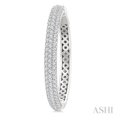 ASHI Pave Set Diamond Fashion Hoop Earrings 635J1PPFGERWG