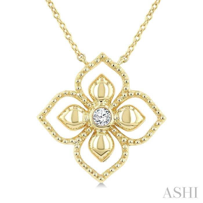 ASHI Blossom Medallion Diamond Fashion Pendant 635K0PPTGNKYG