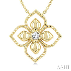 ASHI Blossom Medallion Diamond Fashion Pendant 635K0PPTGNKYG