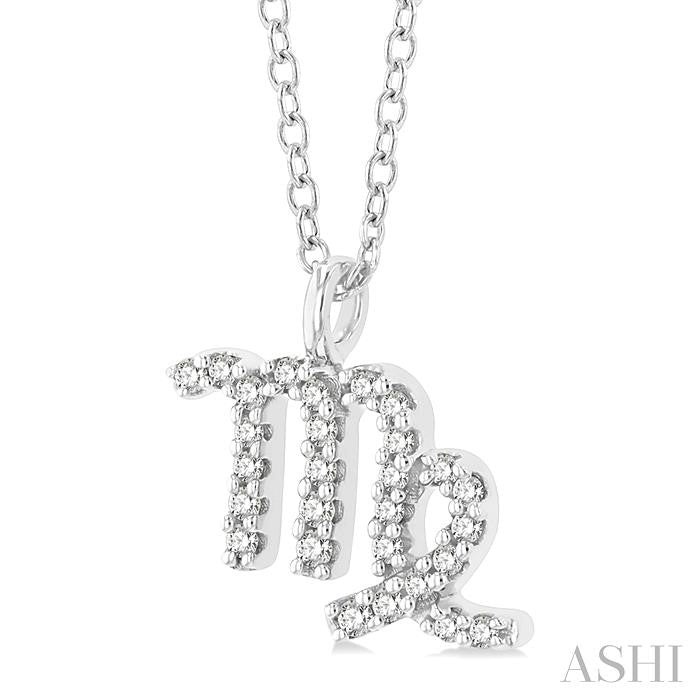 ASHI Virgo Zodiac Diamond Pendant 635Y8PPFSPDWG-VIRG