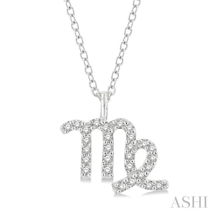 ASHI Virgo Zodiac Diamond Pendant 635Y8PPFSPDWG-VIRG