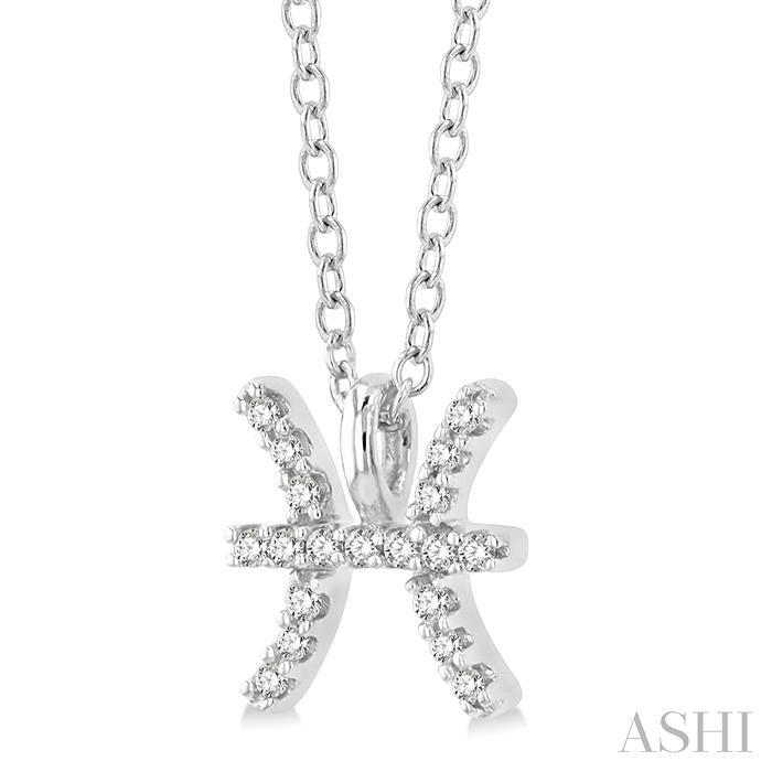 ASHI Pisces Zodiac Diamond Pendant 635Y9PPFSPDWG-PISC