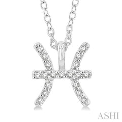 ASHI Pisces Zodiac Diamond Pendant 635Y9PPFSPDWG-PISC