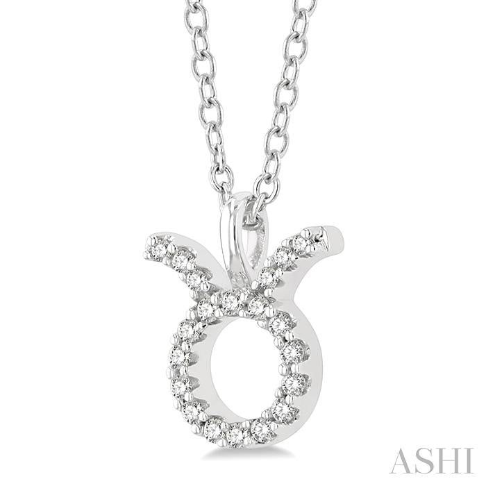 ASHI Taurus Zodiac Diamond Pendant 635Y9PPFSPDWG-TAUR