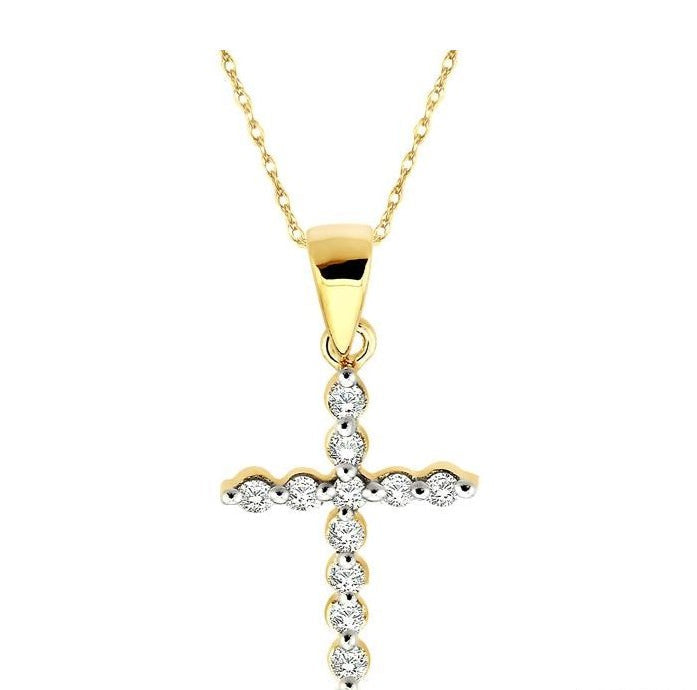 Parkplace Jewelers Cross Petite Diamond Pendant 95238PPTXPD