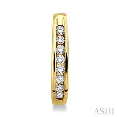 ASHI Diamond Hoop Earrings 63606PPFNERYG