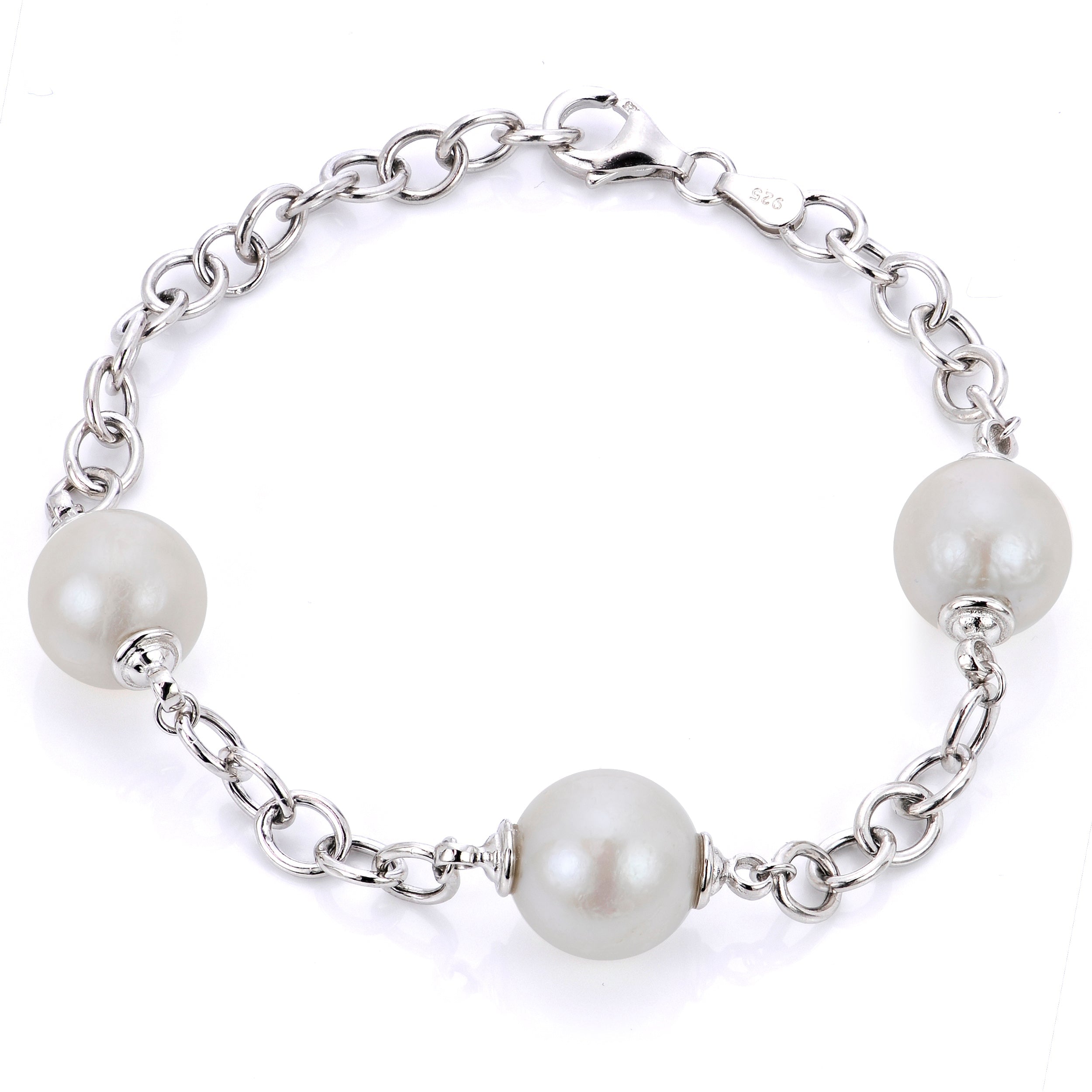 Parkplace Pearls Sterling Silver Freshwater Pearl Bracelet 636143/FW