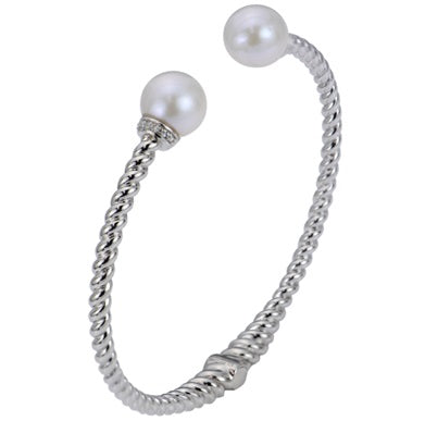 Parkplace Pearls Sterling Silver Freshwater Pearl Bracelet 636916/FW-DIA-7