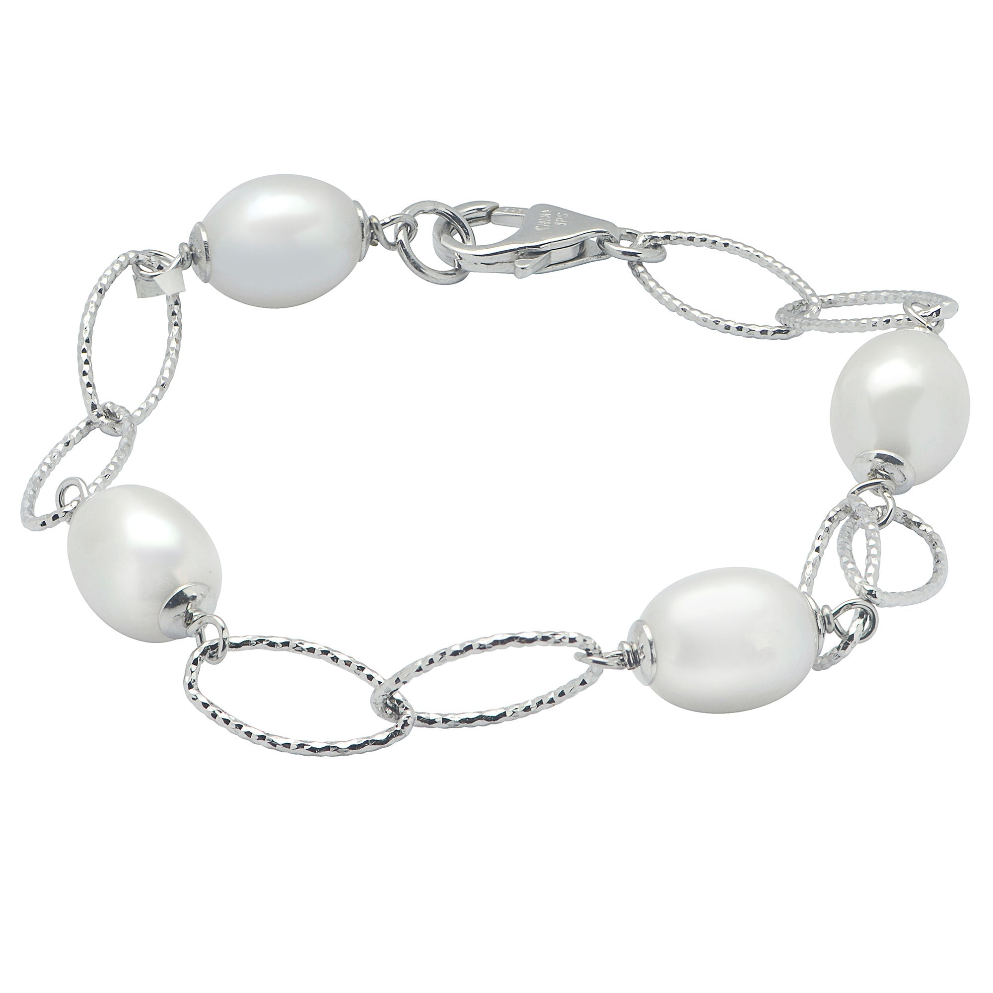 Parkplace Pearls Sterling Silver Freshwater Pearl Bracelet 637881/FW
