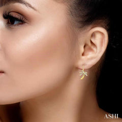 ASHI Palm Tree Diamond Fashion Earrings 63796PPTXERYG