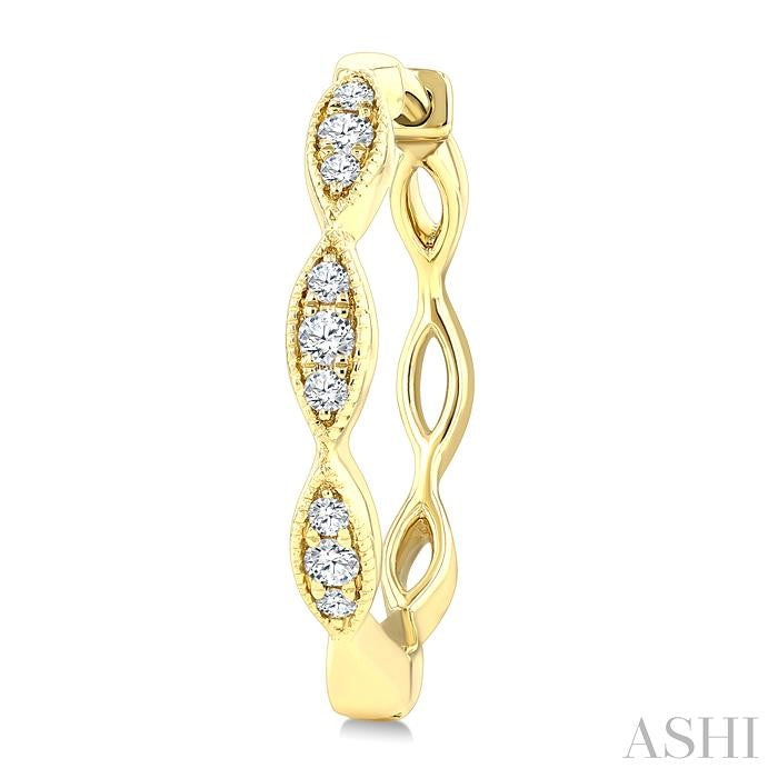 ASHI Diamond Fashion Hoop Earrings 637H8PPTSERYG