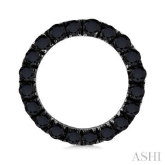 ASHI Circle Black Diamond Fashion Earrings 637K3PPTKERWG