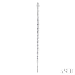 ASHI Inside-Out Diamond Skinny Hoop Earrings 638E0PPFGERWG-1.50