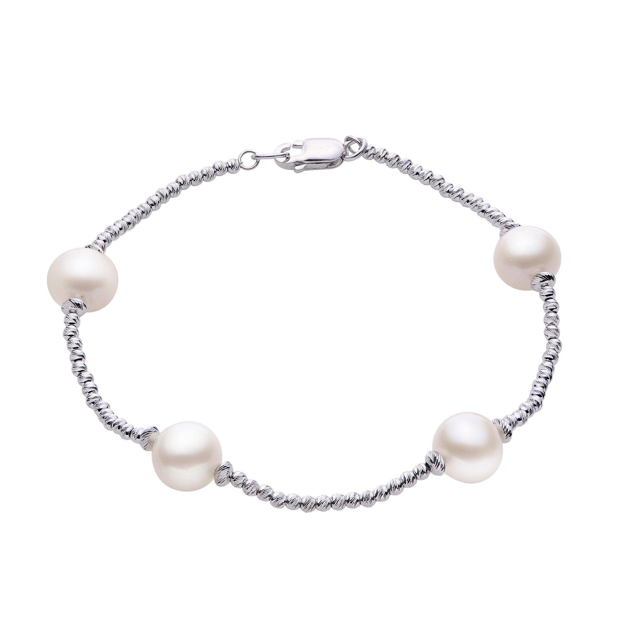 Parkplace Pearls Sterling Silver Freshwater Pearl Bracelet 639376/FW-RH