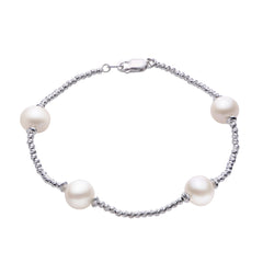 Parkplace Pearls Sterling Silver Freshwater Pearl Bracelet 639376/FW-RH