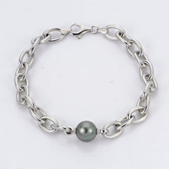Parkplace Pearls Sterling Silver Tahitian Pearl Bracelet 639676/B