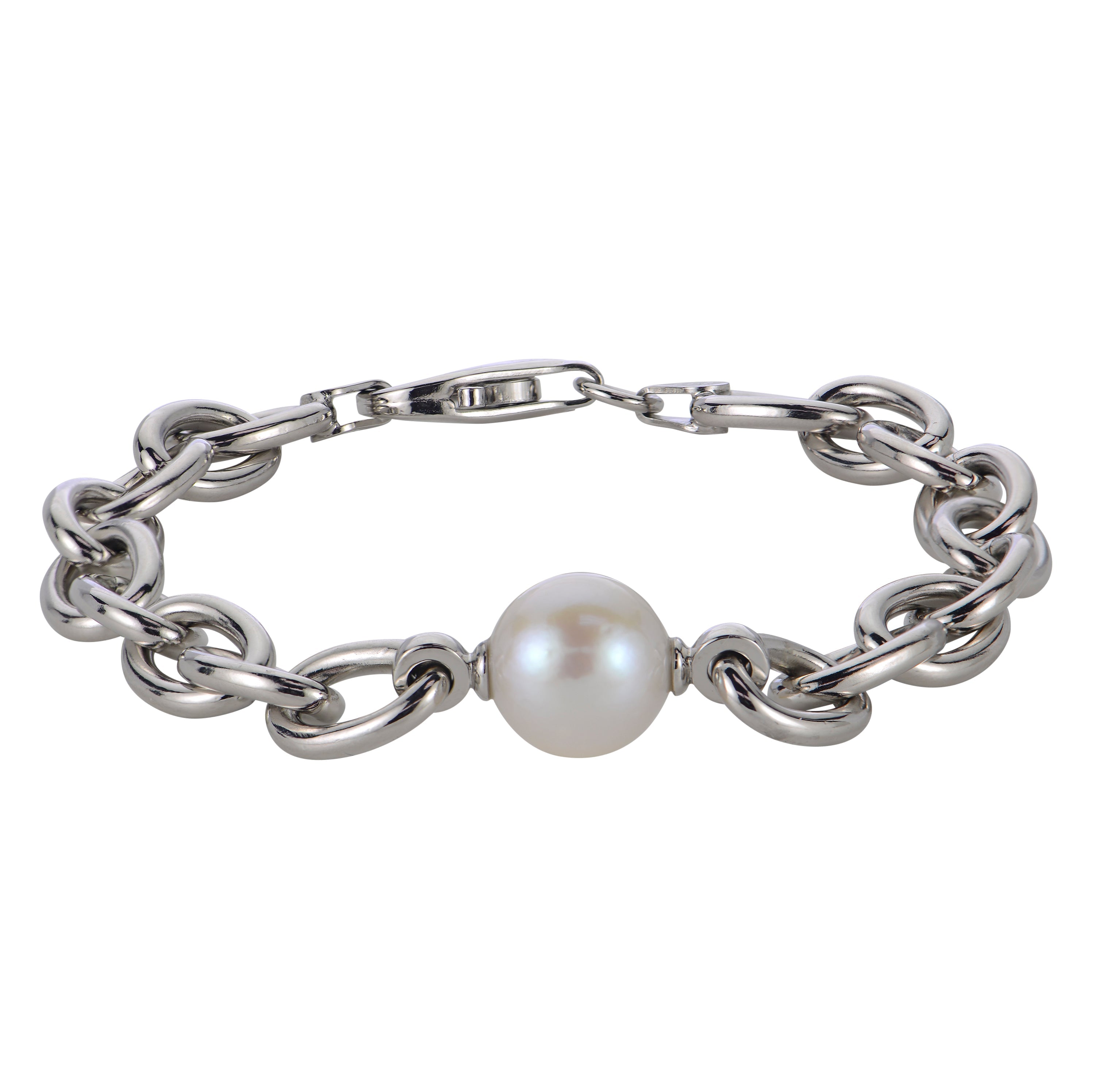 Parkplace Pearls Sterling Silver Freshwater Pearl Bracelet 639676/FW-7.5