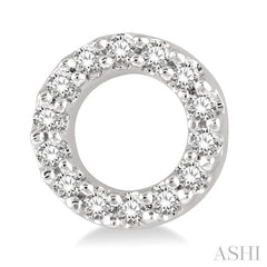 ASHI Circle Petite Diamond Fashion Earrings 640D8PPTSERWG