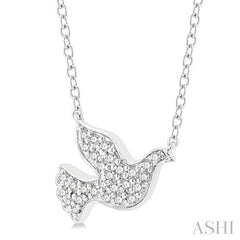 ASHI Dove Petite Diamond Fashion Pendant 640G8PPTSPDWG