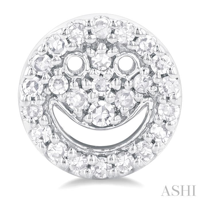 ASHI Smiley Petite Diamond Fashion Earrings 640N8PPTSERWG