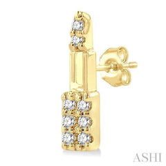 ASHI Lipstick Petite Diamond Fashion Earrings 640P9PPTSERYG