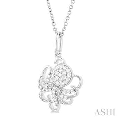 ASHI Octopus Petite Diamond Fashion Pendant 640S7PPTSPDWG