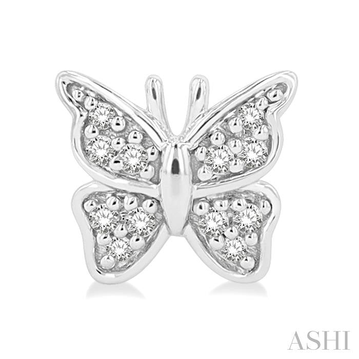 ASHI Butterfly Petite Diamond Fashion Earrings 641E8PPTSERWG