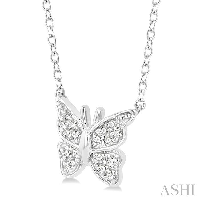 ASHI Butterfly Petite Diamond Fashion Pendant 641E9PPTSPDWG