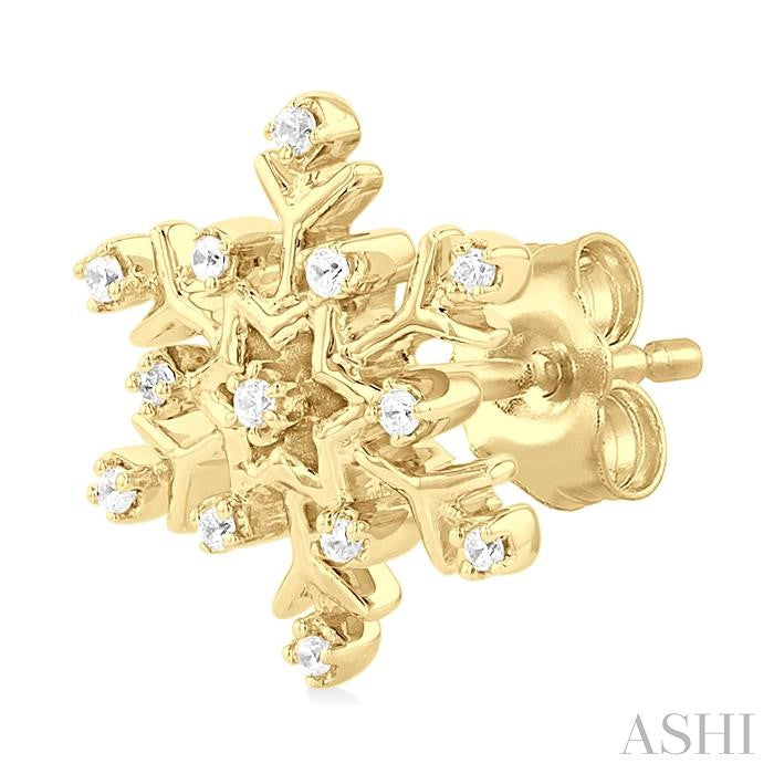 ASHI Snowflake Petite Diamond Fashion Earrings 641M8PPTSERYG