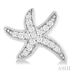 ASHI Starfish Petite Diamond Fashion Earrings 641Q8PPTSERWG
